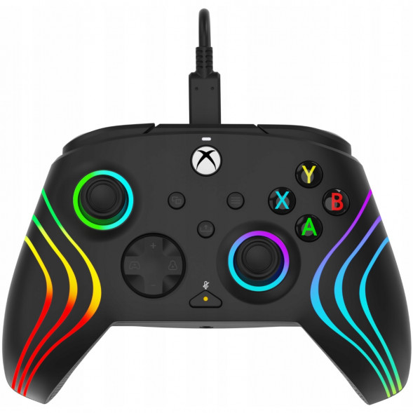 Геймпад проводной PDP для Xbox Afterglow Wave, Black в Великом Новгороде