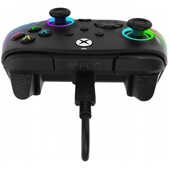 Геймпад проводной PDP для Xbox Afterglow Wave, Black в Великом Новгороде