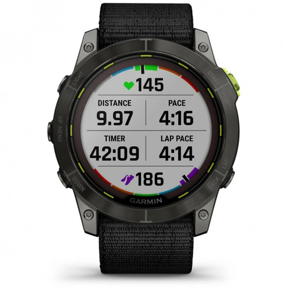 Умные часы Garmin Enduro 2 угольно-серый DLC титановый с нейлоновым ремешком UltraFit 010-02754-01 в Великом Новгороде