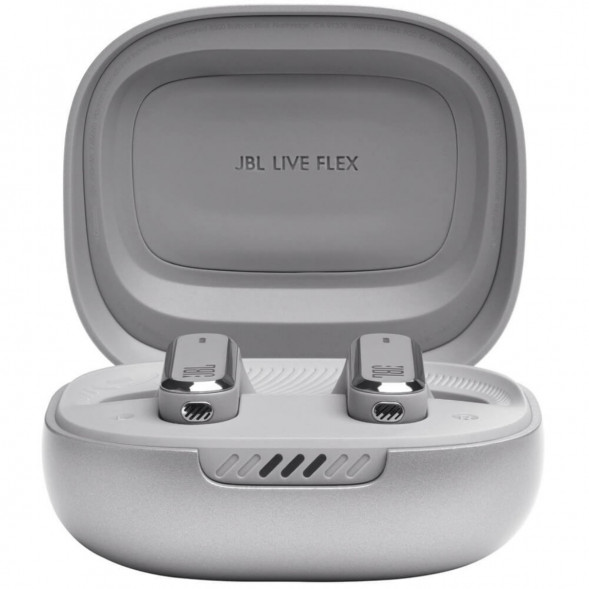 Беспроводные наушники JBL Live Flex, серебристый в Великом Новгороде