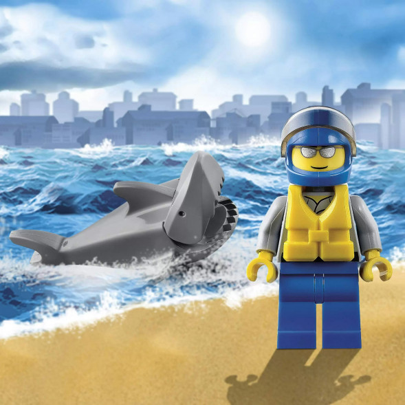 Конструктор LEGO City 60011 Спасение сёрфингиста в Великом Новгороде