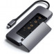 Док-станция Satechi USB-C Hybrid Multiport Adapter (with SSD Enclosure M.2 SATA, 2xUSB 3.1, USB Type-C, HDMI), Серый ST-UCHSEM в Великом Новгороде