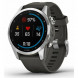 Умные часы Garmin Fenix 7s серебристый с графитовым силиконовым ремешком 010-02539-01 в Великом Новгороде