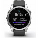 Умные часы Garmin Fenix 7s серебристый с графитовым силиконовым ремешком 010-02539-01 в Великом Новгороде