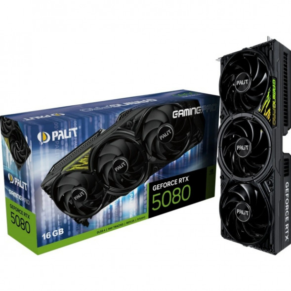 Видеокарта NVIDIA GeForce RTX 5080 Palit GamingPro V1 16GB (NE75080019T2-GB2031Y) в Великом Новгороде