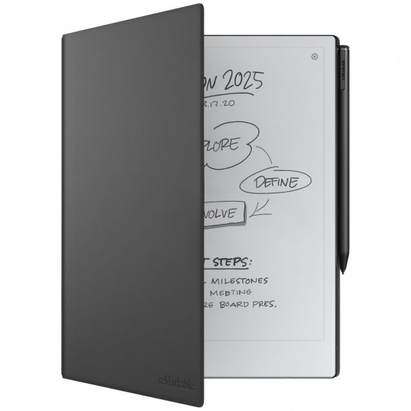 Графический планшет reMarkable 2 со стилусом Marker Plus и чехлом Book Folio черный (RM115) в Великом Новгороде