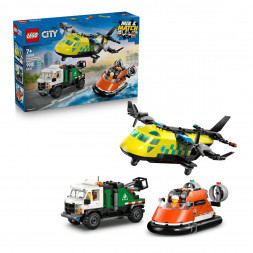 Конструктор LEGO City 60505 Самолет, сервисный грузовик и судно на воздушной подушке