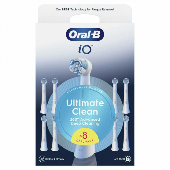 Сменные насадки Oral-B iO Series Ultimate Clean 360, 8 шт., белый в Великом Новгороде