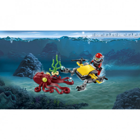 Конструктор LEGO City Deep Sea Explorers 60090 Глубоководный скутер в Великом Новгороде