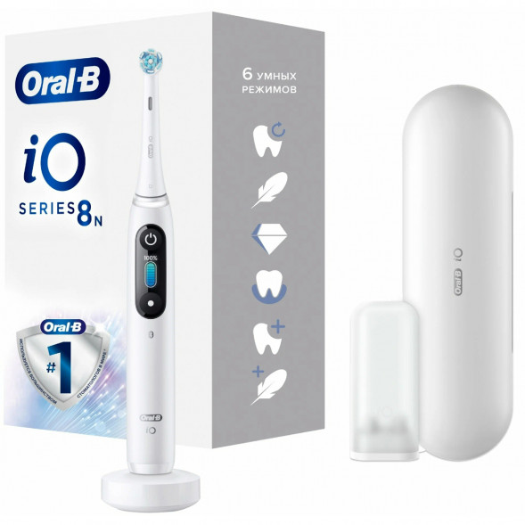 Зубная щетка электрическая Oral-B iO Series 8, белый в Великом Новгороде