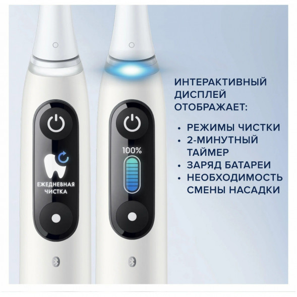 Зубная щетка электрическая Oral-B iO Series 8, белый в Великом Новгороде