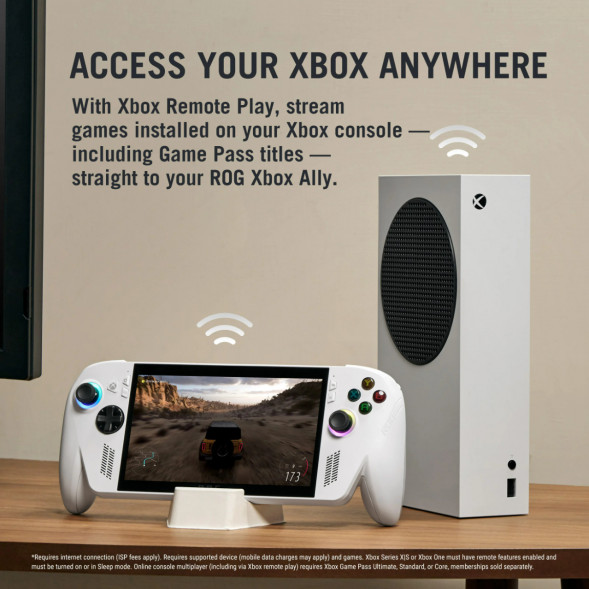Портативная игровая консоль Asus Rog Ally Xbox 16GB/512GB Z2A, White в Великом Новгороде