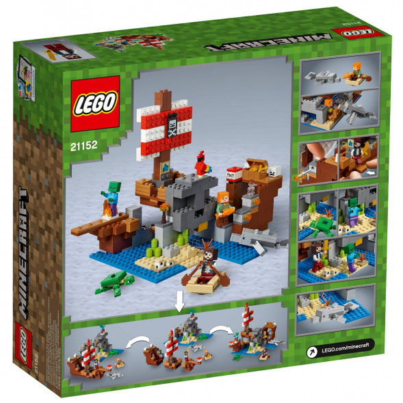 Конструктор LEGO Minecraft 21152 Приключения на пиратском корабле в Великом Новгороде
