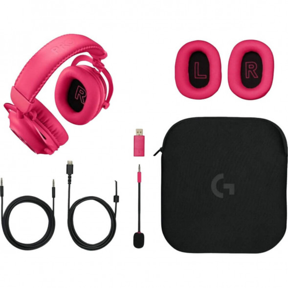 Игровая гарнитура Logitech G Pro X 2 Lightspeed, розовый в Великом Новгороде