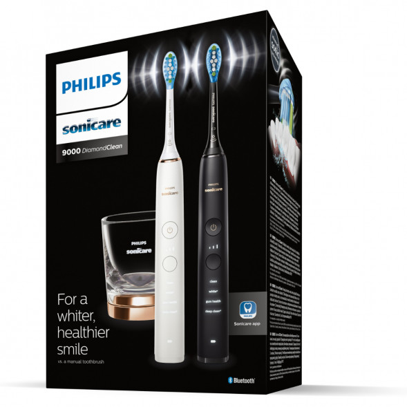 Набор из 2 электрических зубных щеток Philips Sonicare HX9914/57 9000 DiamondClean в Великом Новгороде