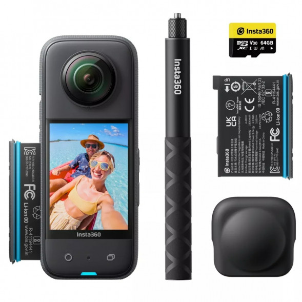Экшн-камера Insta360 X3 Adventure Kit Bundle (CINSAAQU) в Великом Новгороде