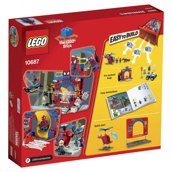 Конструктор LEGO Juniors 10687 Убежище Человека-паука в Великом Новгороде