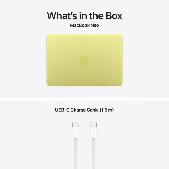 Ноутбук Apple MacBook Neo MHFE4 (A18 Pro 5-Core GPU, 8/512GB), Желтый/Citrus в Великом Новгороде