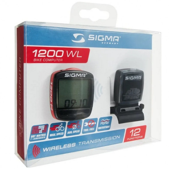 Велокомпьютер беспроводной 12 функций Sigma BC 1200 WL в Великом Новгороде