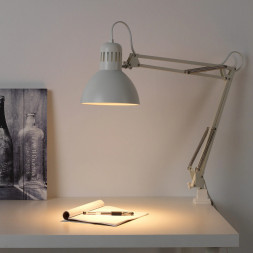 Лампа рабочая IKEA TERTIAL, белый 