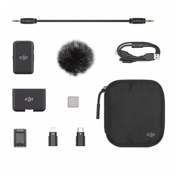 Комплект беспроводных микрофонов DJI MIC (1TX + 1RX), черный в Великом Новгороде
