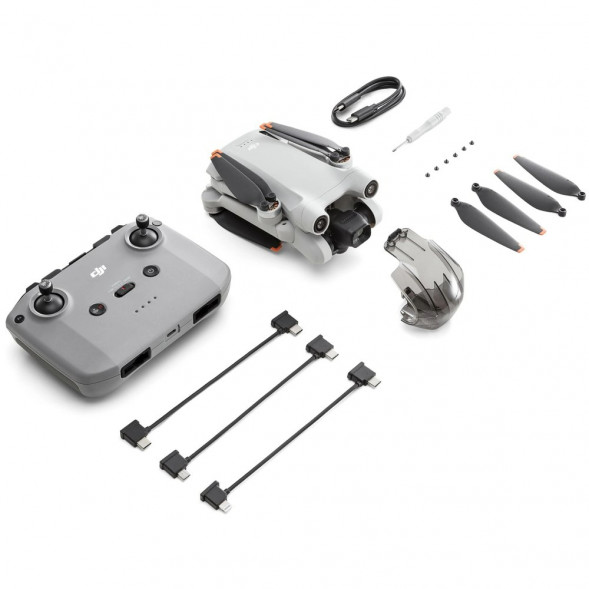 Квадрокоптер DJI Mini 3 Pro (DJI RC-N1), серый в Великом Новгороде