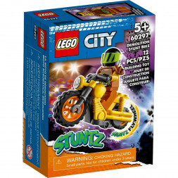 Конструктор LEGO City 60297 Разрушительный трюковый мотоцикл