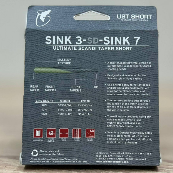 Рыболовная леска Scientific Anglers UST Short St-11/12-S3/S7 Sink 3-CD-Sink 7 132312 в Великом Новгороде
