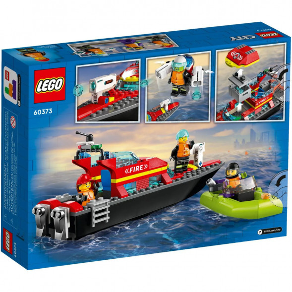 Конструктор LEGO City 60373 &amp;quot;Пожарно-спасательная лодка&amp;quot;, 144 деталей в Великом Новгороде