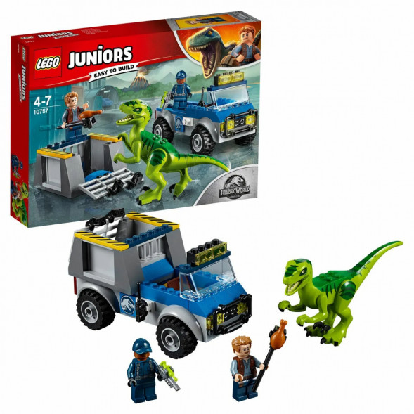 Конструктор LEGO Juniors 10757 Грузовик спасателей для перевозки раптора в Великом Новгороде