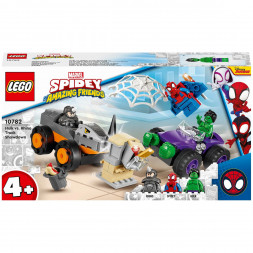 Конструктор LEGO Super Heroes 10782 Схватка Халка и Носорога на грузовиках