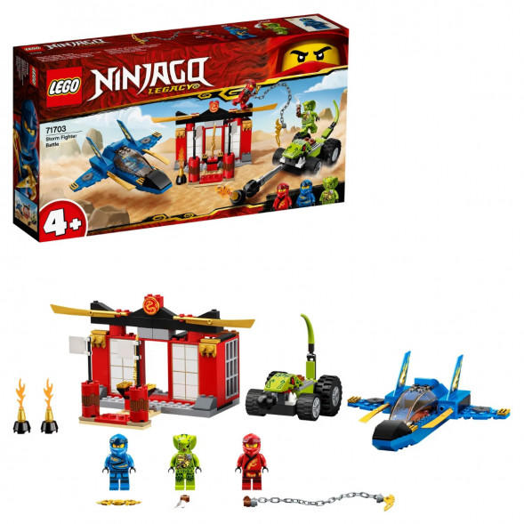 Конструктор LEGO Ninjago 71703 Бой на штормовом истребителе в Великом Новгороде