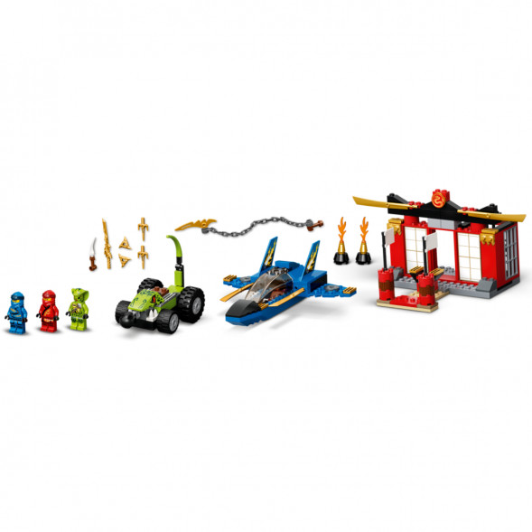 Конструктор LEGO Ninjago 71703 Бой на штормовом истребителе в Великом Новгороде